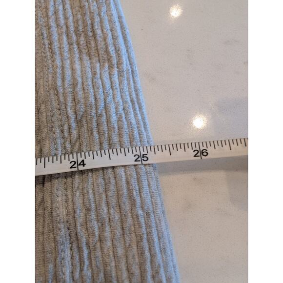 90 Degree by Reflex Horizontal Quilted Mock Neck Pullover Sweater Top Small Gray - Picture 5 of 5